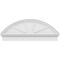 Ekena Millwork Segment Arch 4 Spoke Architectural Grade PVC Combination Pediment, 46"W x 18-3/8"H x 2-3/4"P PEDPC046X185SEG04 - alternate 6